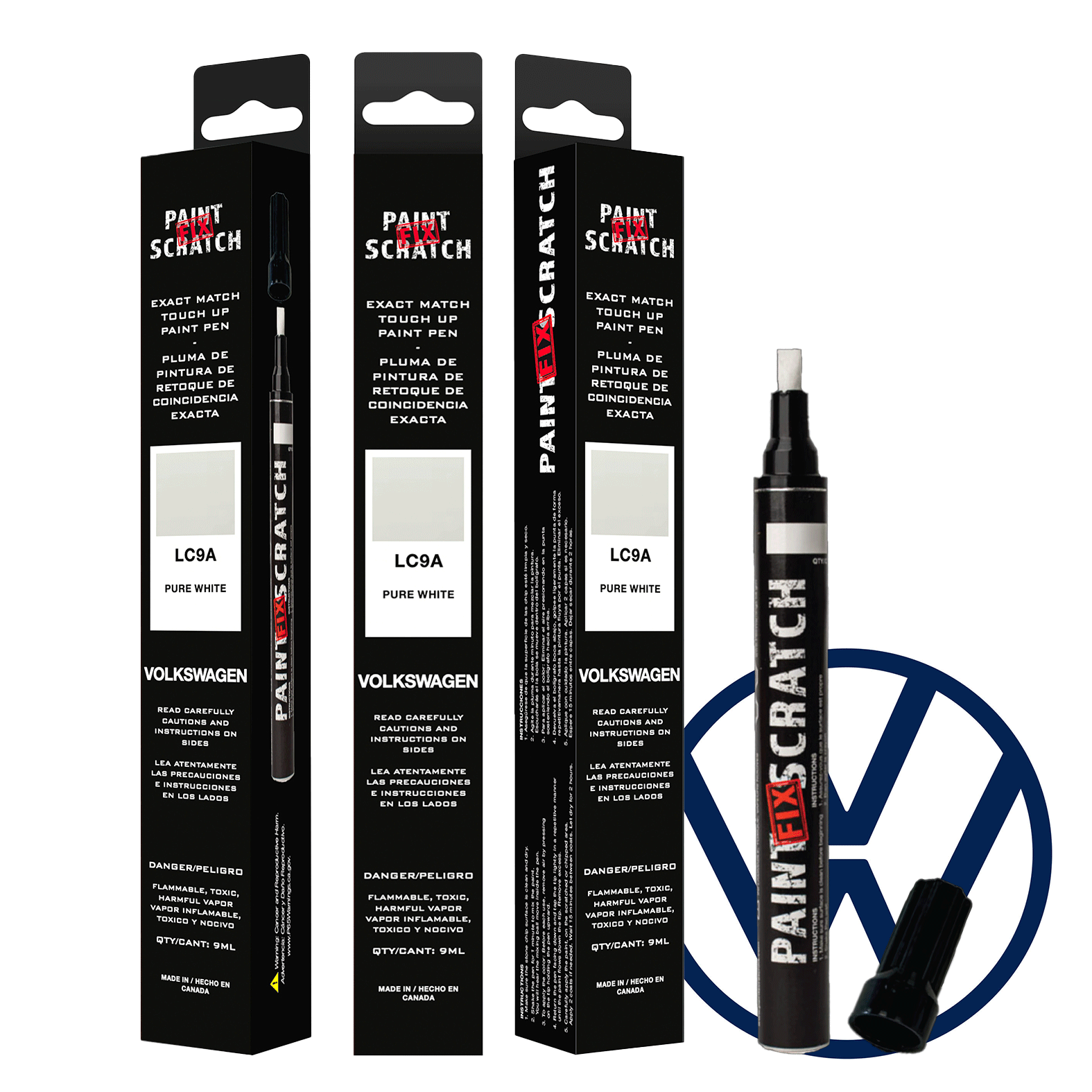 Touch Up Paint - Volkswagen - VW-LC9A Pure White image