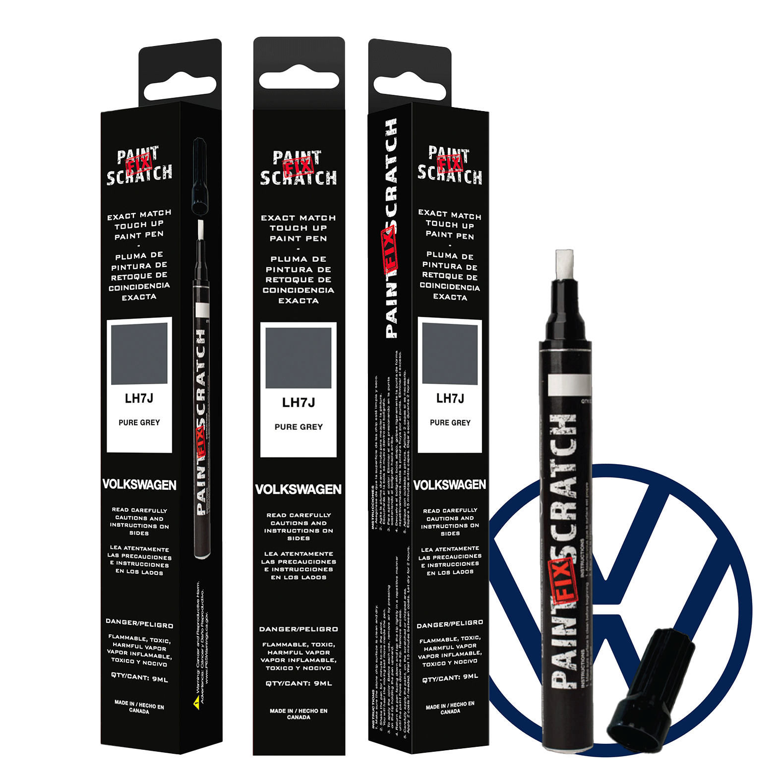 Touch Up Paint - Volkswagen - VW-LH7J Pure Grey image