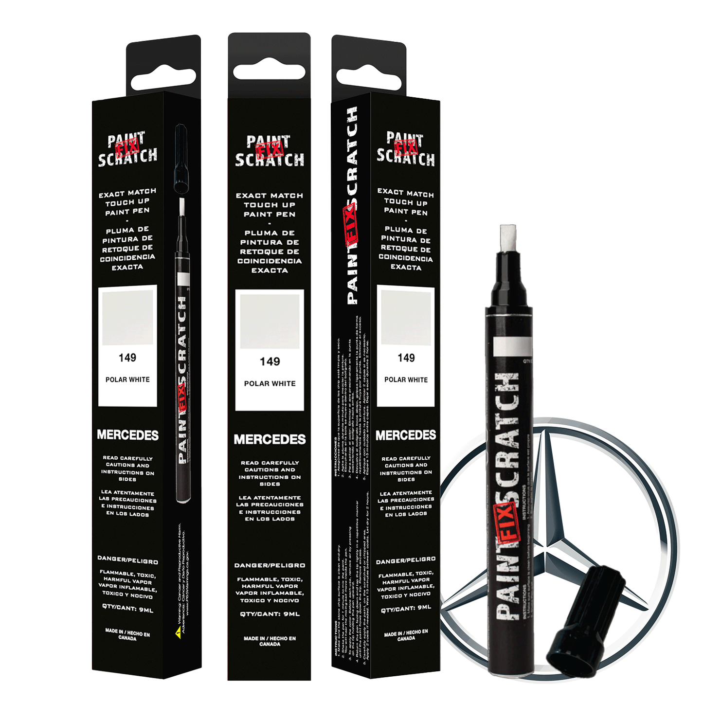 Touch Up Paint - Mercedes - MERECEDES - Polar White - 149 image