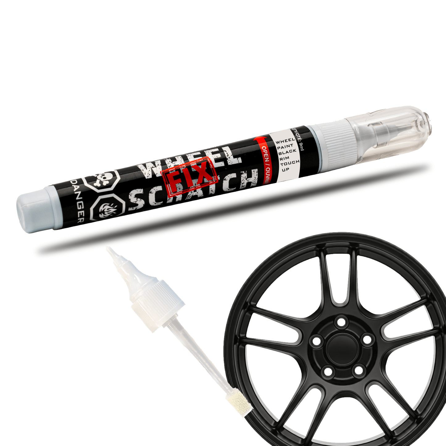 Wheel Touch Up - Only - WHEEL SCRATCH - Black Satin image