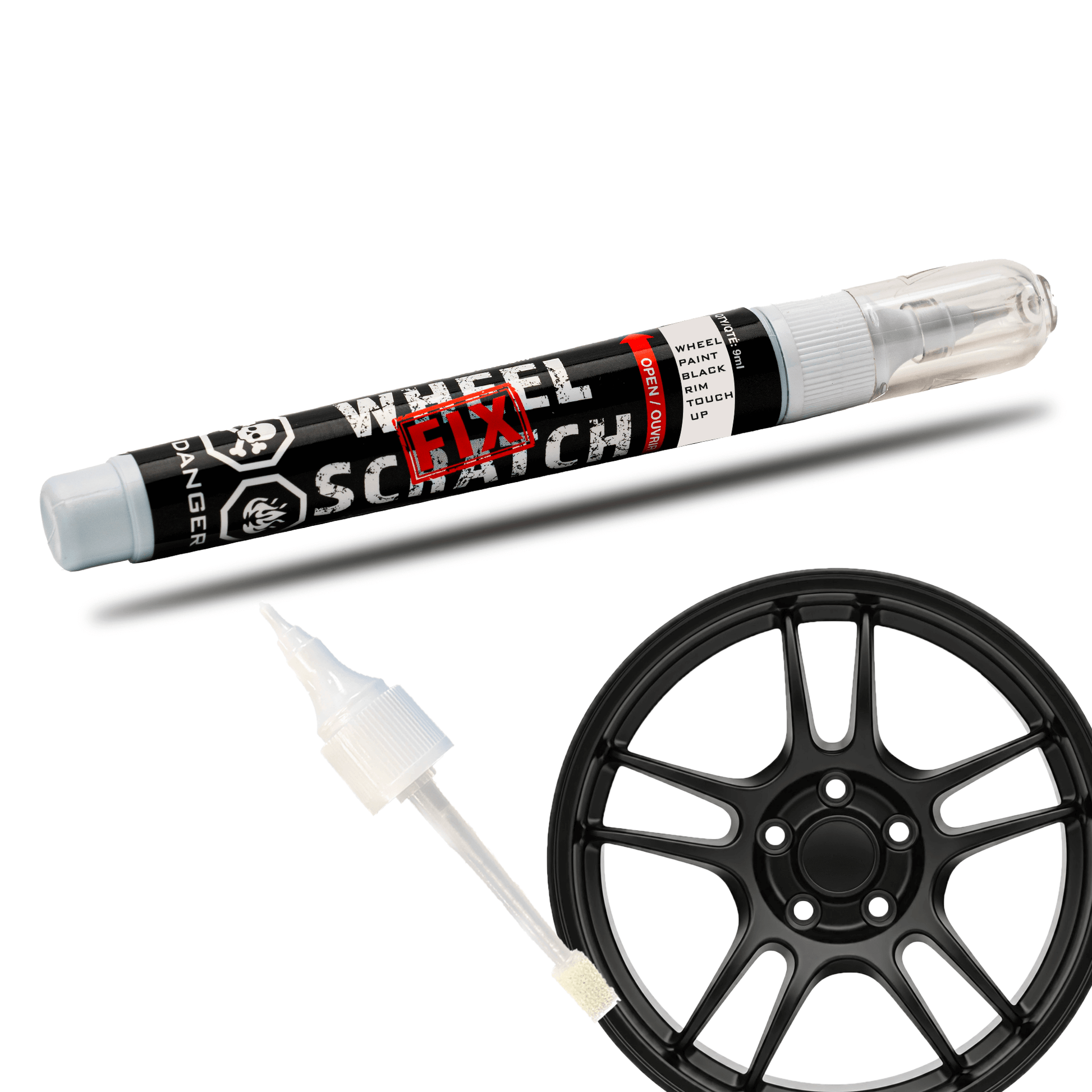 Wheel Touch Up - Only - WHEEL SCRATCH - Black Satin image