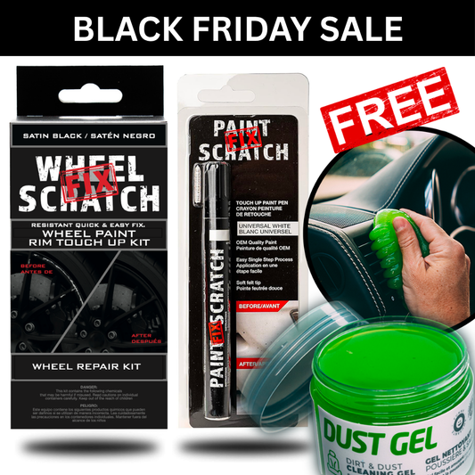 Saving Bundle - Wheel Kit, Car Paint Touch Up Pen, FREE Cleaning Gel