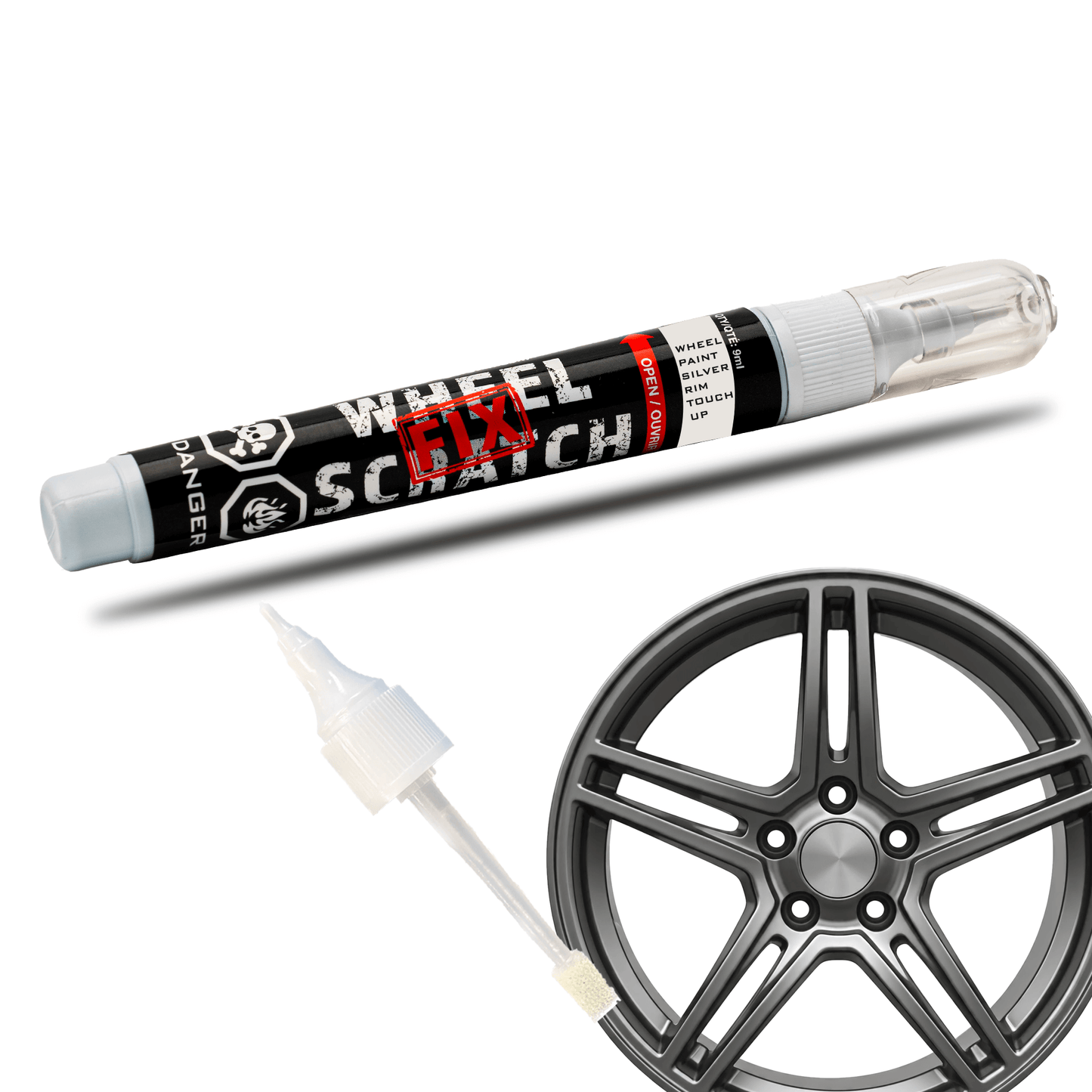 Wheel Touch Up - Only - WHEEL SCRATCH - Dark Silver image