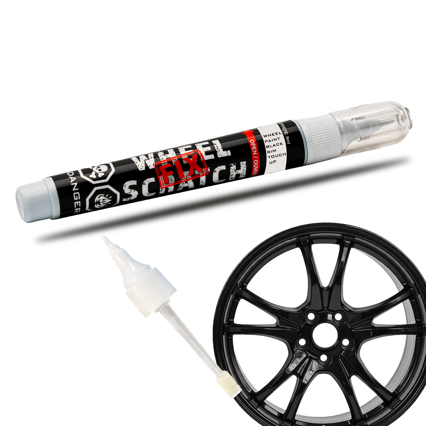 Wheel Touch Up - Only - WHEEL SCRATCH - Black Gloss image