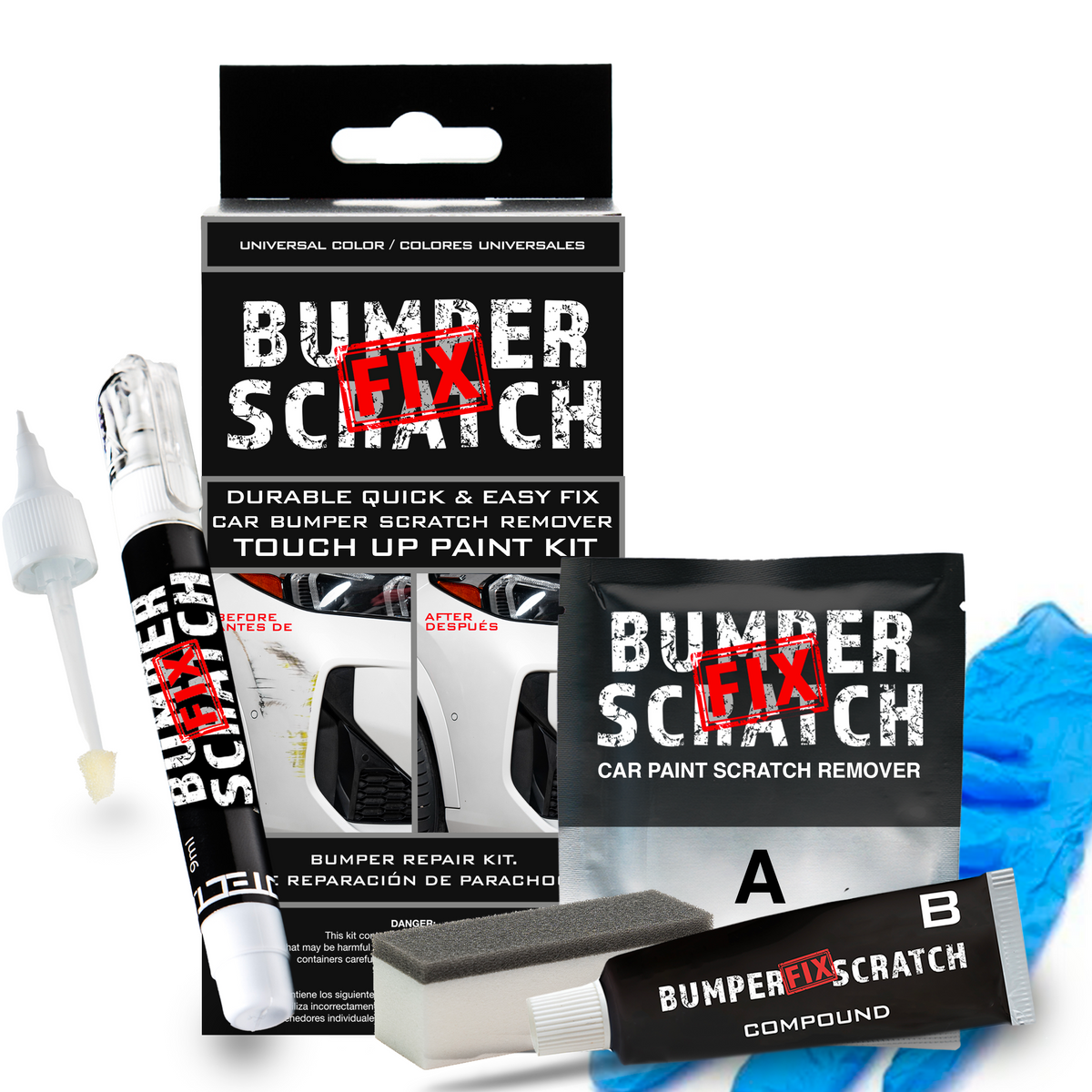 Bumper Scratch Fix complete cosmetic repair kit