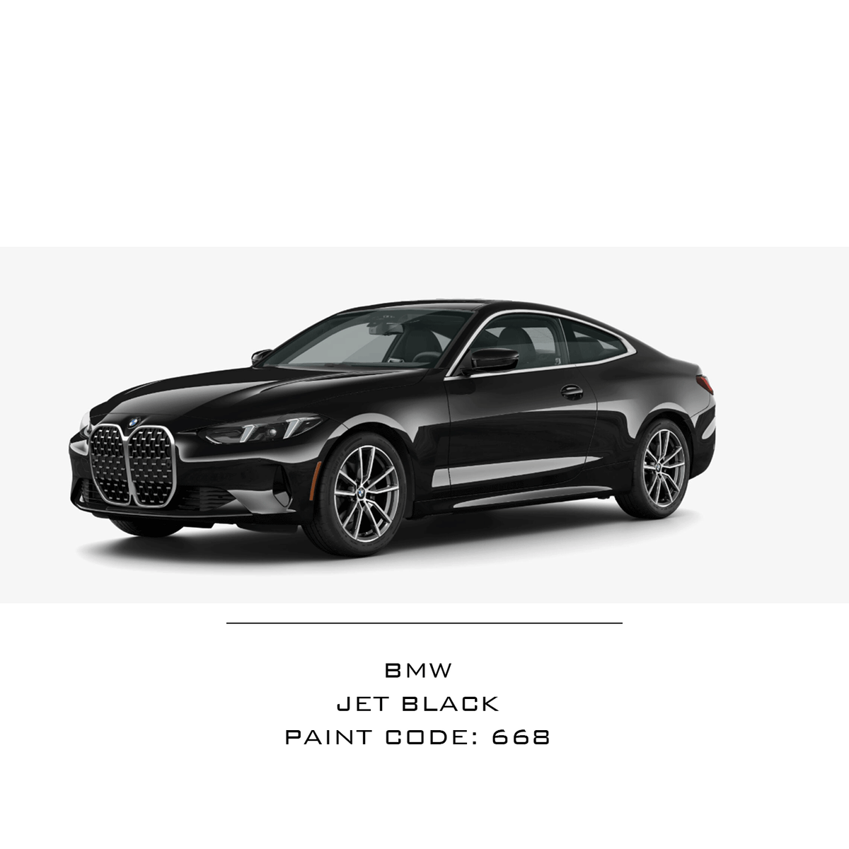 Vehicle paint-code color option and compatible finish example